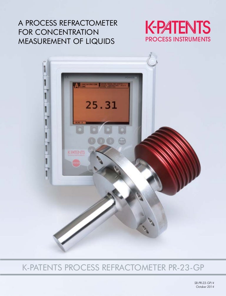 Process Refractometer For Concentration Measurement of Liquids