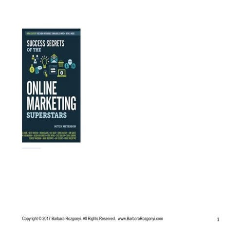 Success Secrets of the Online Marketing Superstars PR ebook by Barbara Rozgonyi