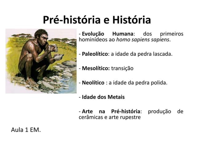 Pré história e história