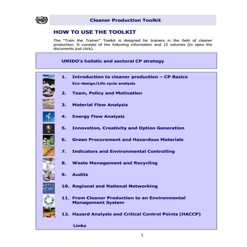 Cleaner production techniques | PDF