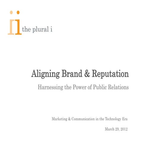 Pr   marketing & communication in the technology era