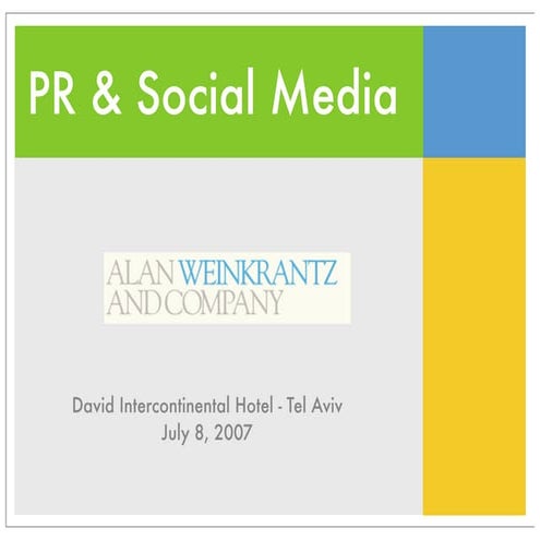 PR and Social Media 