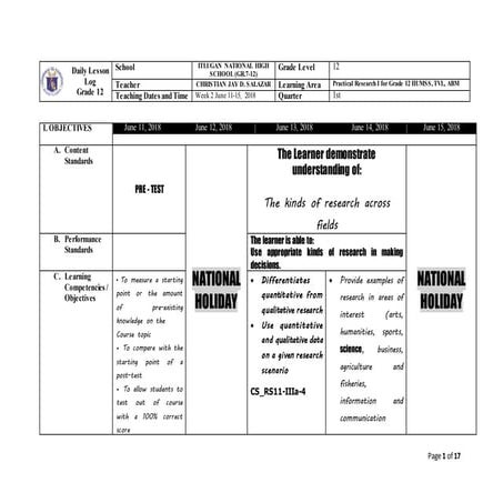 Practical Research 1   2nd week
