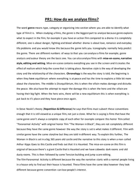 Film essay unit 10 | PDF