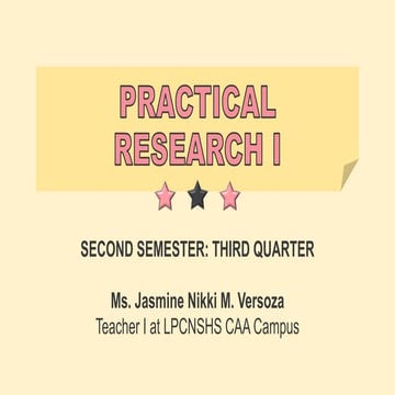 Nature of Inquiry and Research