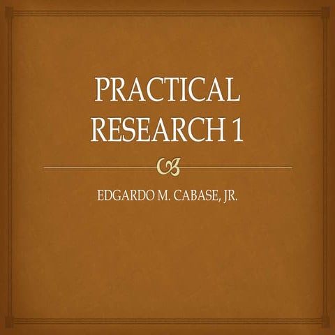 Practical Research 1