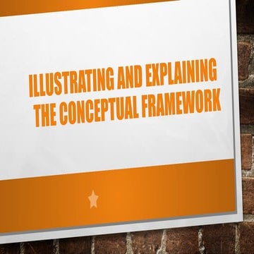 Illustrating and Explaining the Conceptual Framework in Research | PPTX