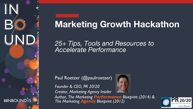 The Marketing Growth Hackathon: 25+...