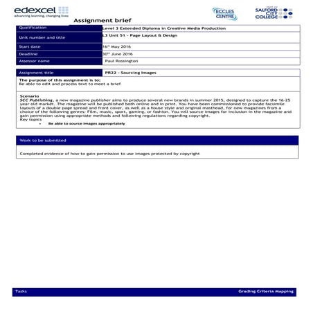 Unit 51 - Page Layout and Design