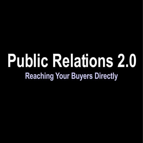 Public Relations 2.0