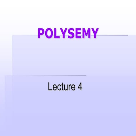 Polysemy examples and its types simple report .pptx