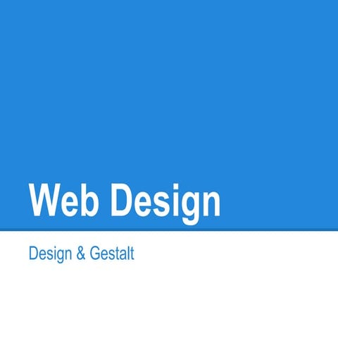 Web Design > Princípios do Design e intro à Gestalt