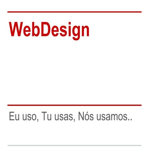 Web Design > Usabilidade