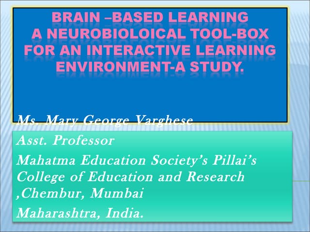 Brain-based Learning