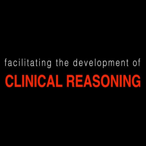 Facilitating development of reasoning