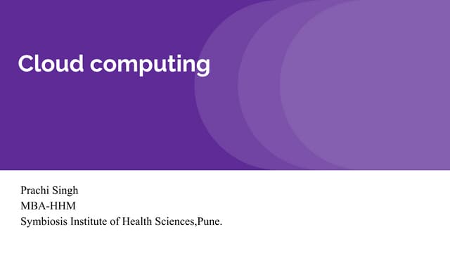  Cloud computing