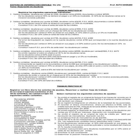 Pract depurac de deudores