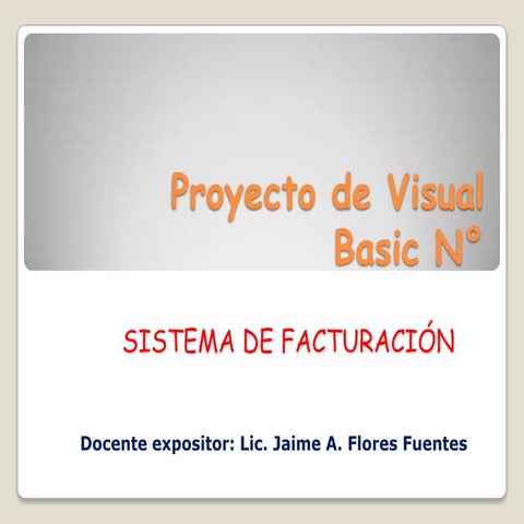 Practica de visual basic sistema de facturación
