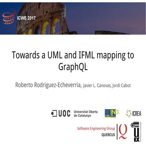 Towards a UML and IFML mapping to GraphQL