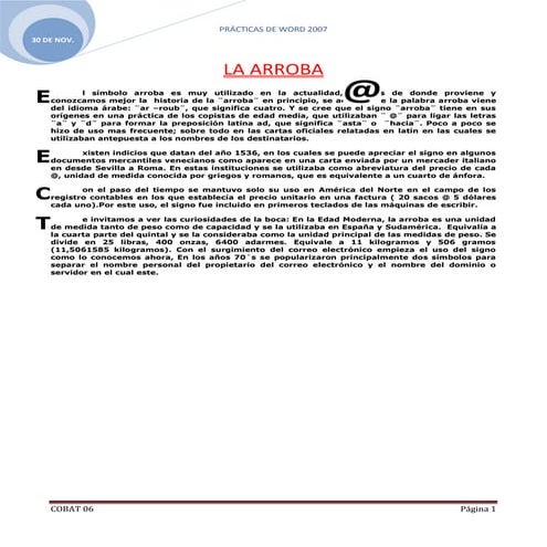 Practica i | DOCX