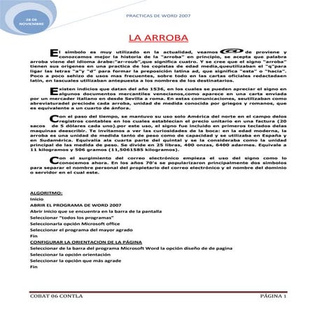 Practica 1 | DOCX