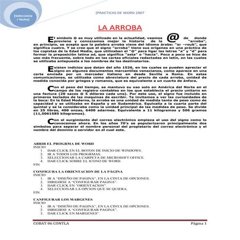 Practica 1 | DOCX