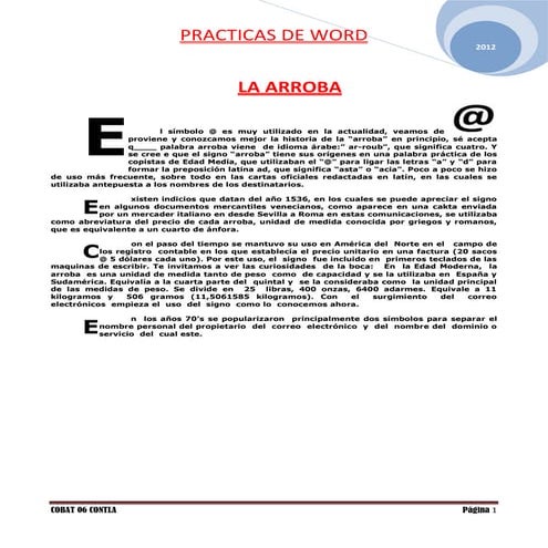 Practica 1 | DOCX
