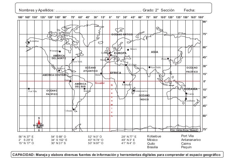 Practica de coordenadas geográficas