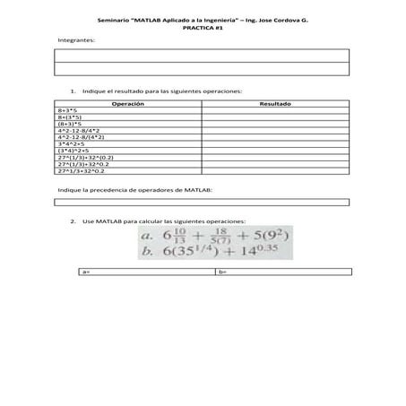 MATLAB - Practica 1 Junio 2010