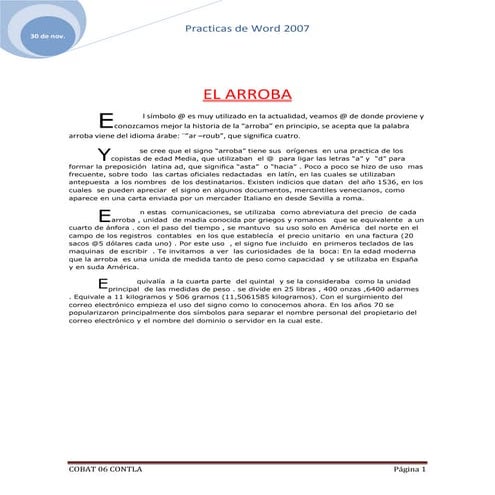 Practica 1 | DOCX