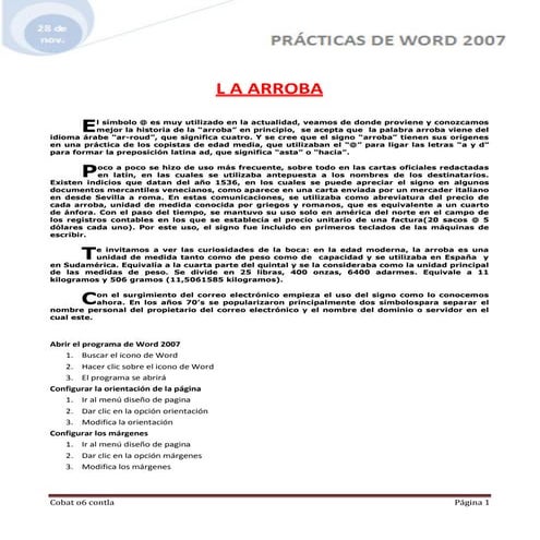 Practica i | DOCX