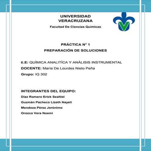 Practica 1 Elaboración de soluciones
