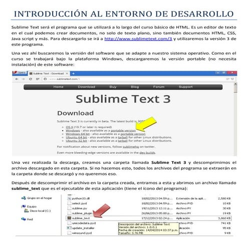 Practica 1 HTML - Introducción al entorno de desarrollo | PDF