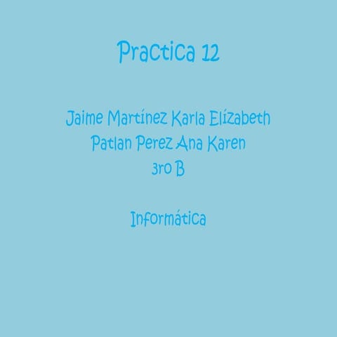 Practica 12