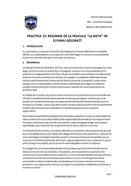 La meta pelicula | PDF