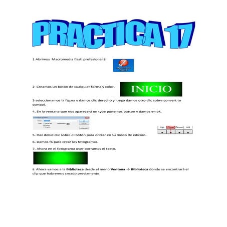 Practica macromedia flash 8 | DOCX