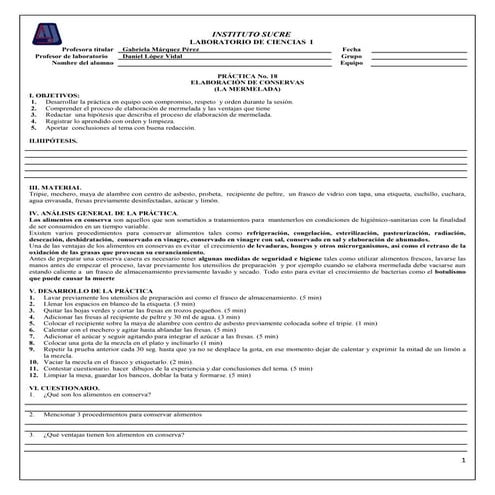 Practica 19 ciencias i | DOCX