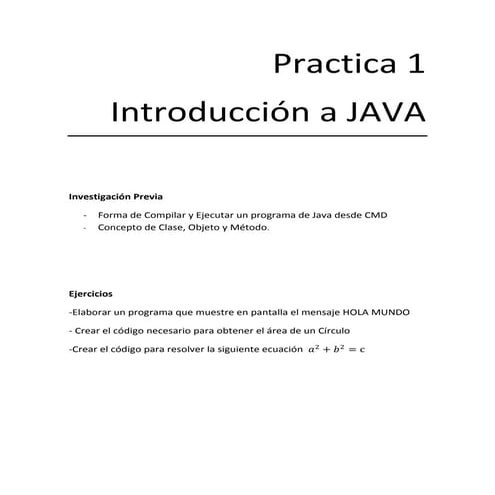 Practica 1 java | PDF