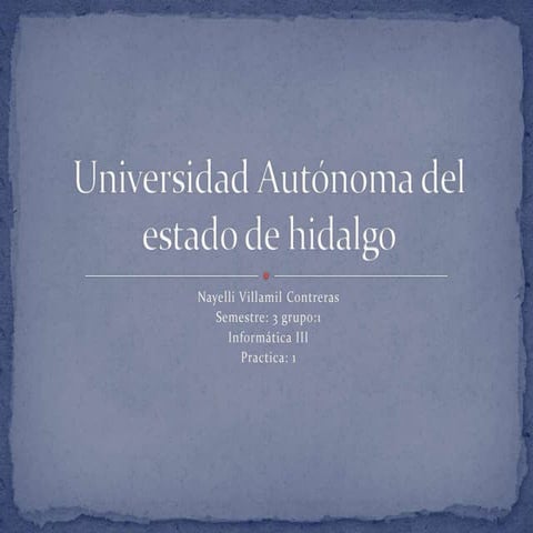 Practica 1 nayelli villamil semestre 3 grupo 1
