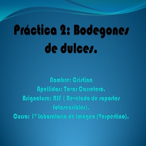 Practica 2. bodegones