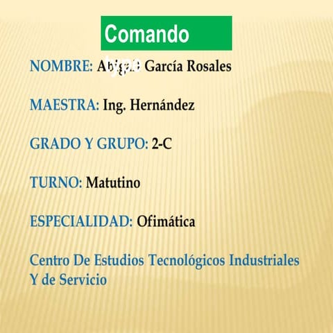 Comando Type | PPTX