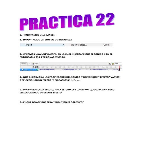 Practica macromedia flash 8 | DOCX