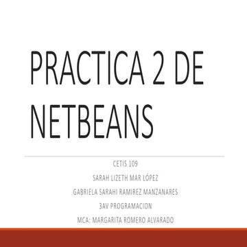 Practica 2 de netbeans | PPTX