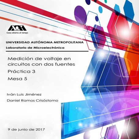 Práctica: Medición de voltaje en circuitos con dos fuentes de voltaje