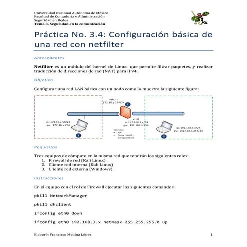 Práctica 3.4 NAT