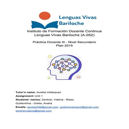 Collaborative assignment- Unit 2