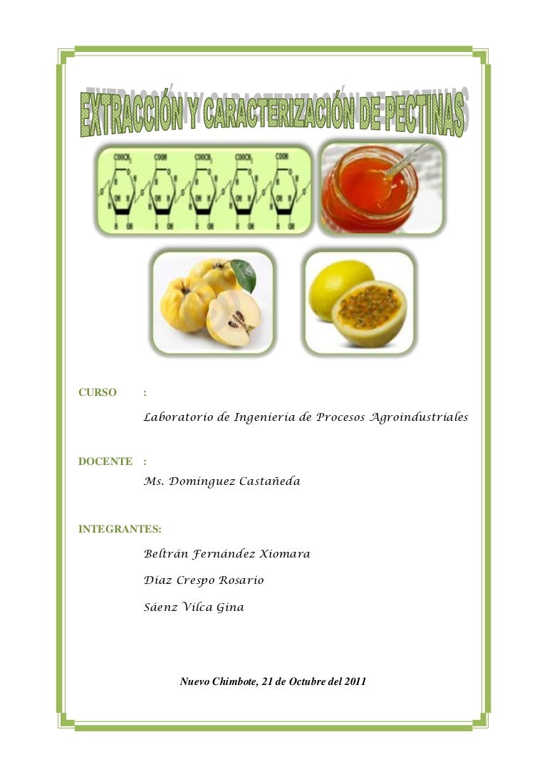 EXTRACCION DE PECTINA