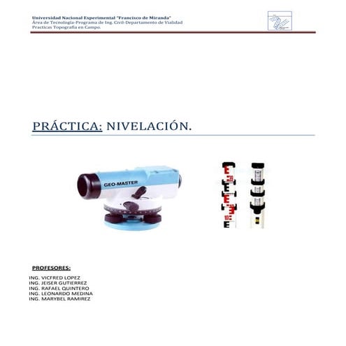 Practica 6 nivelacion altimetria