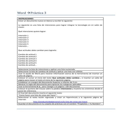 Practica 4 word basico | PDF