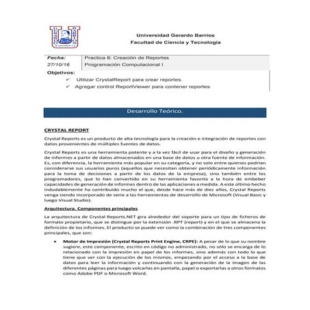 Crystal reports manual avanzado | PDF